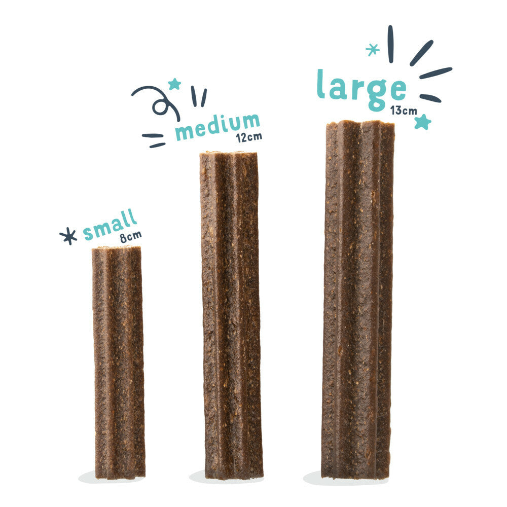  4x Edgard & Cooper Doggy Dental Sticks Aardbei - Frisse Muntolie