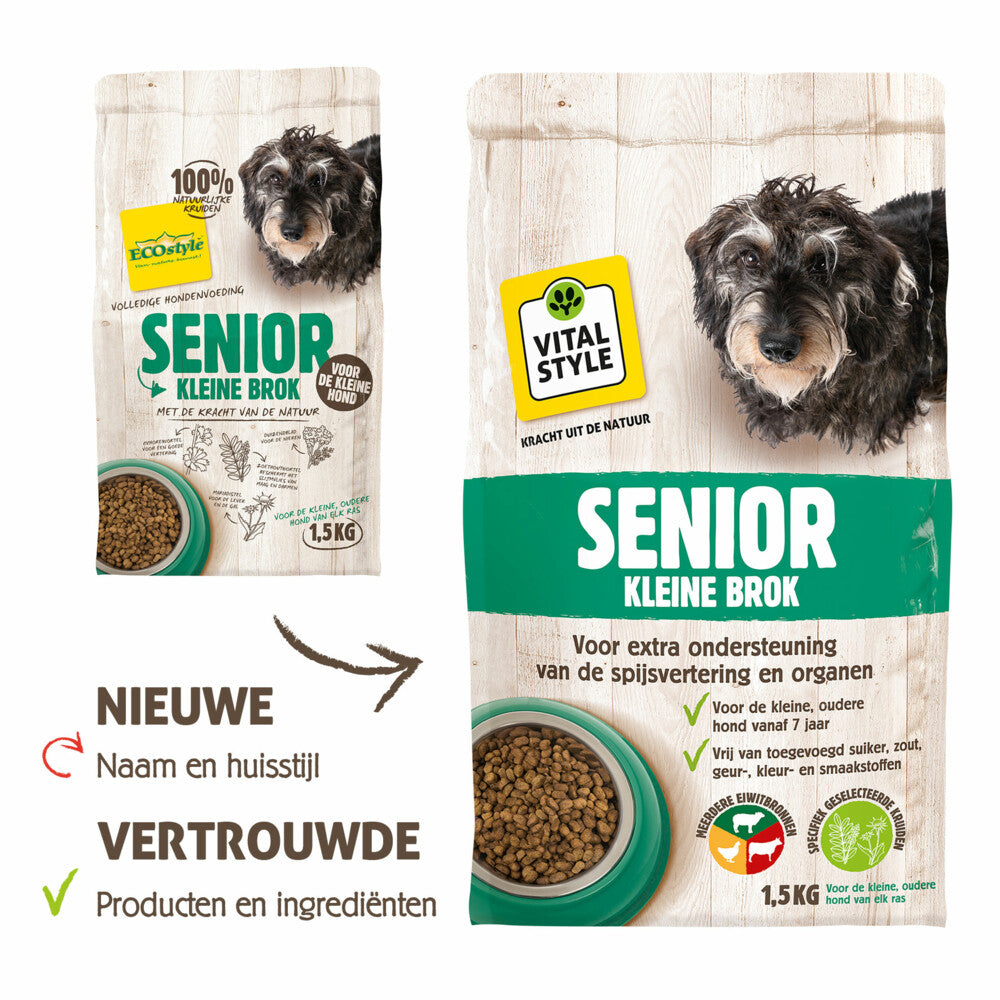  VITALstyle Hondenvoer Senior Kleine Brok
