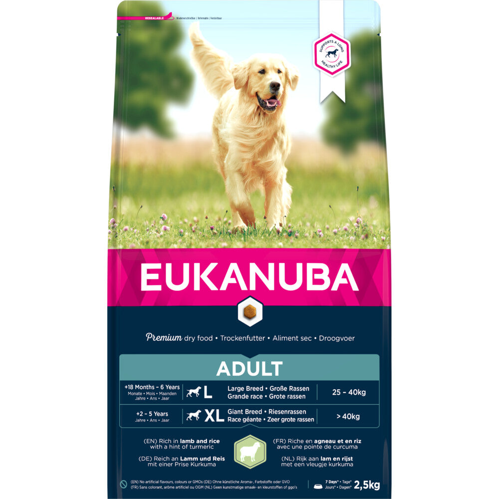  Eukanuba Dog Adult Large Lam - Rijst