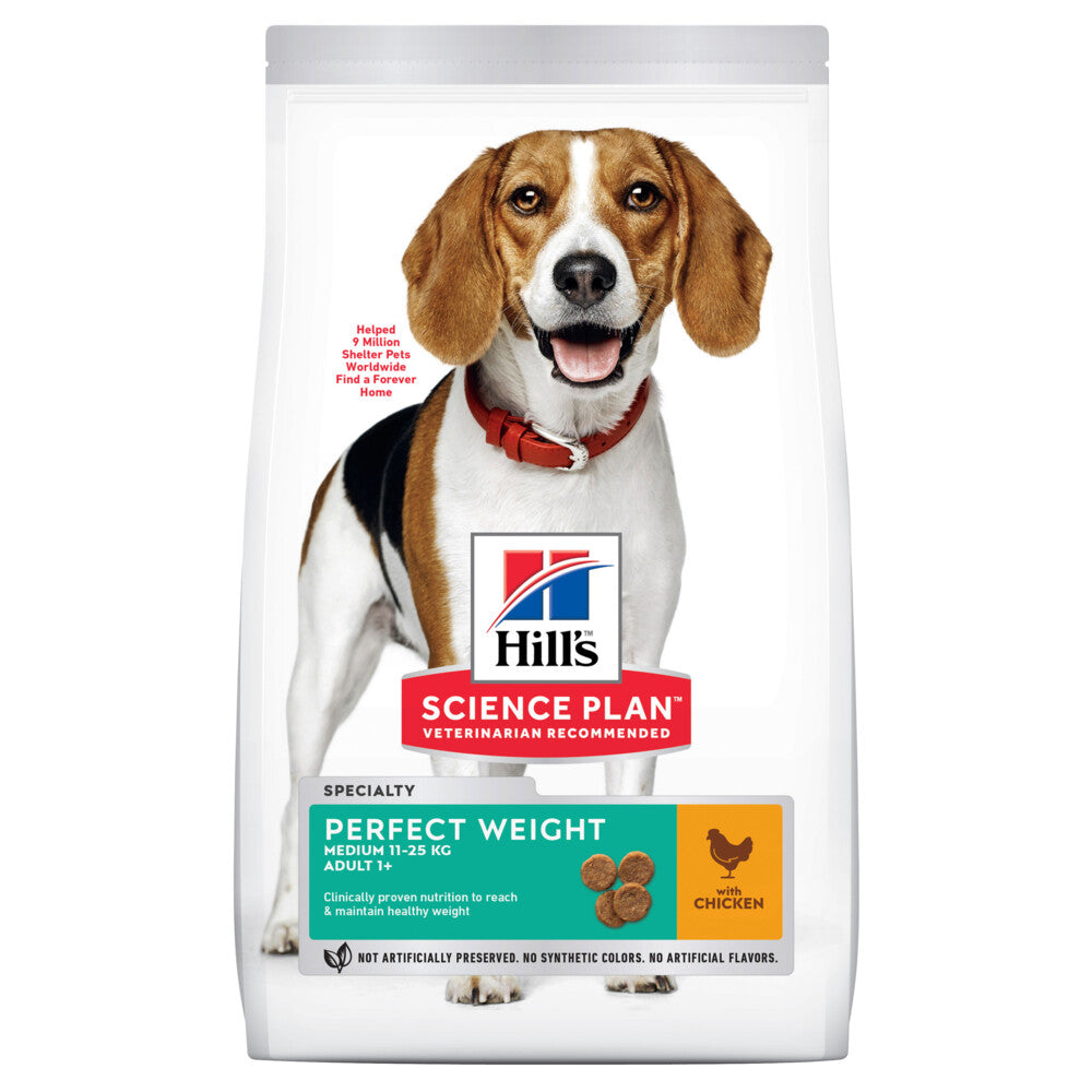 Hill's Hill\u0027s Science Plan Hondenvoer Adult Perfect Weight Medium Kip