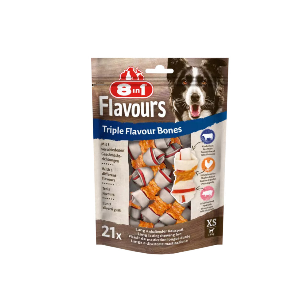  8in1 Triple Flavour Bones XS