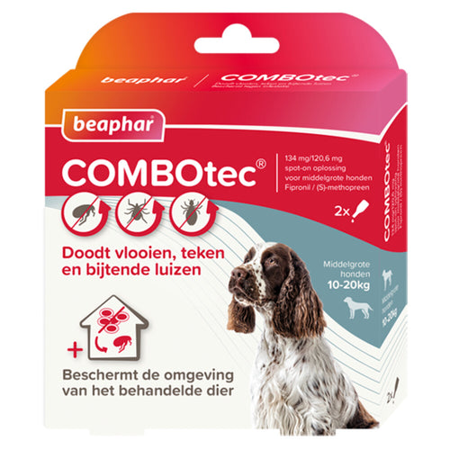  Beaphar Combotec Anti Vlooien En Teken Druppels Hond 10-20 Kg