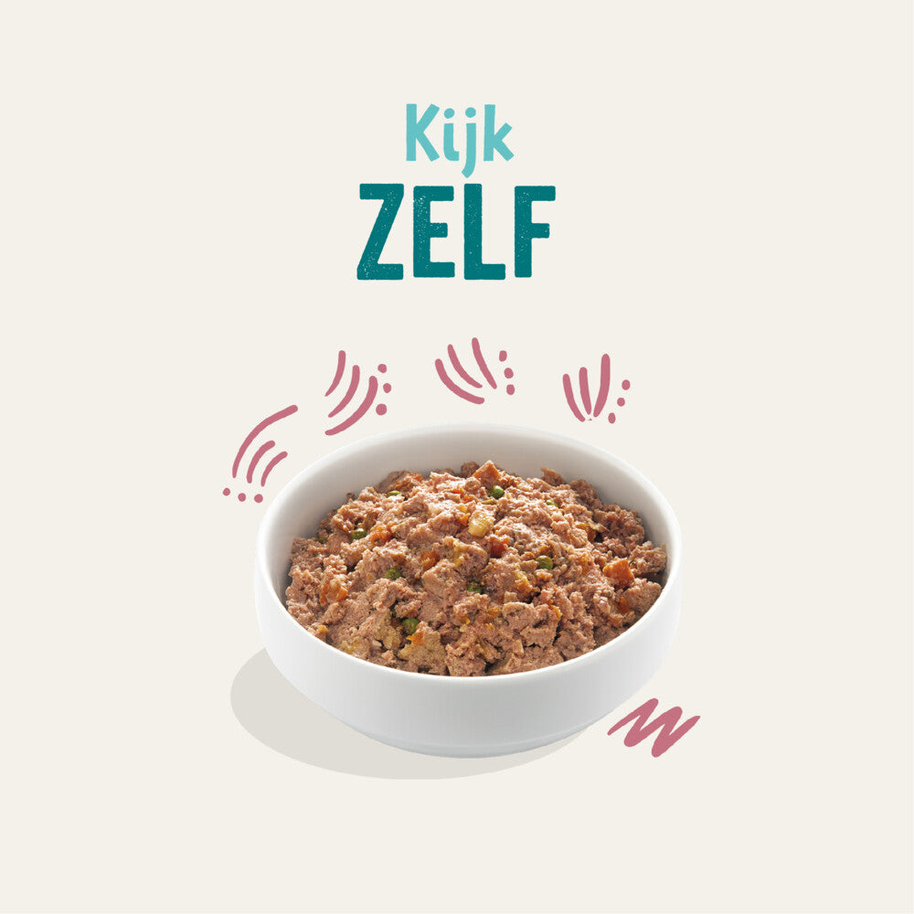  18x Edgard & Cooper Kuipje Vers Vlees Puppy Hondenvoer Eend - Kip