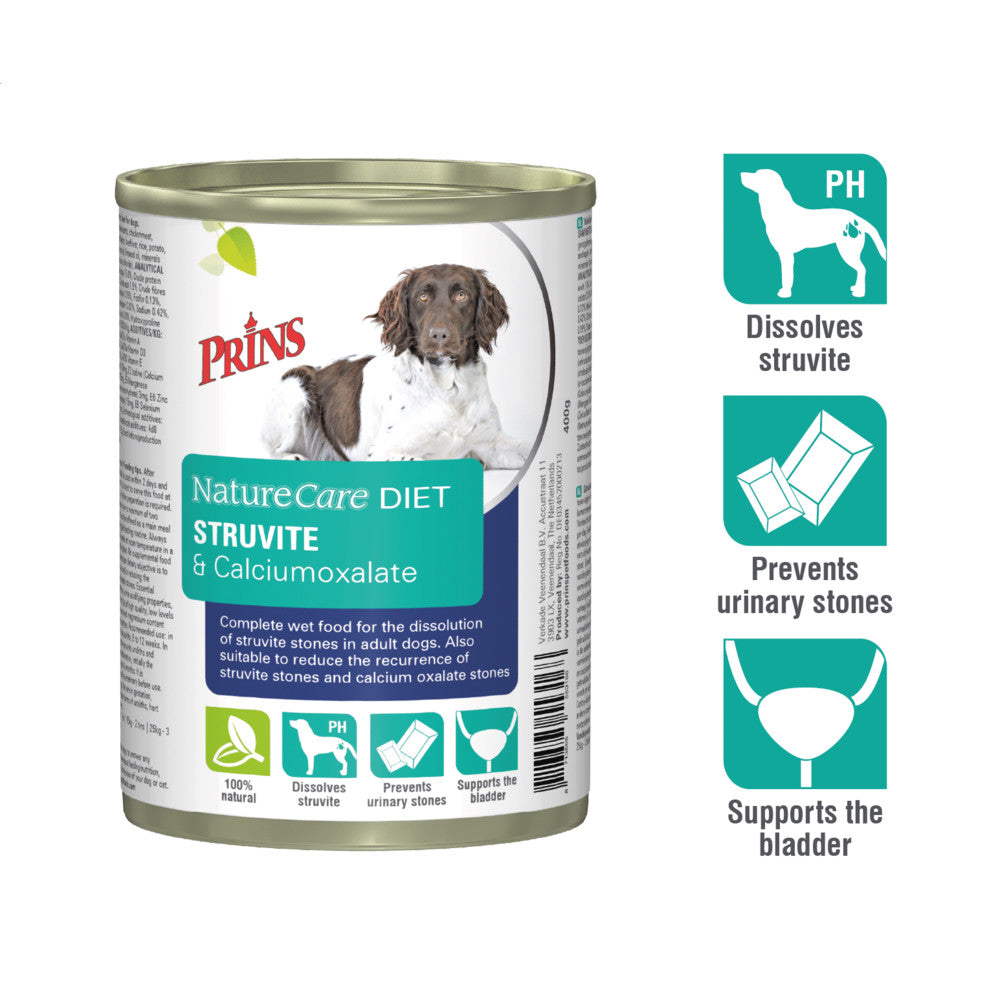  6x Prins NatureCare Diet Struvite & Calciumoxalate Hond Natvoer