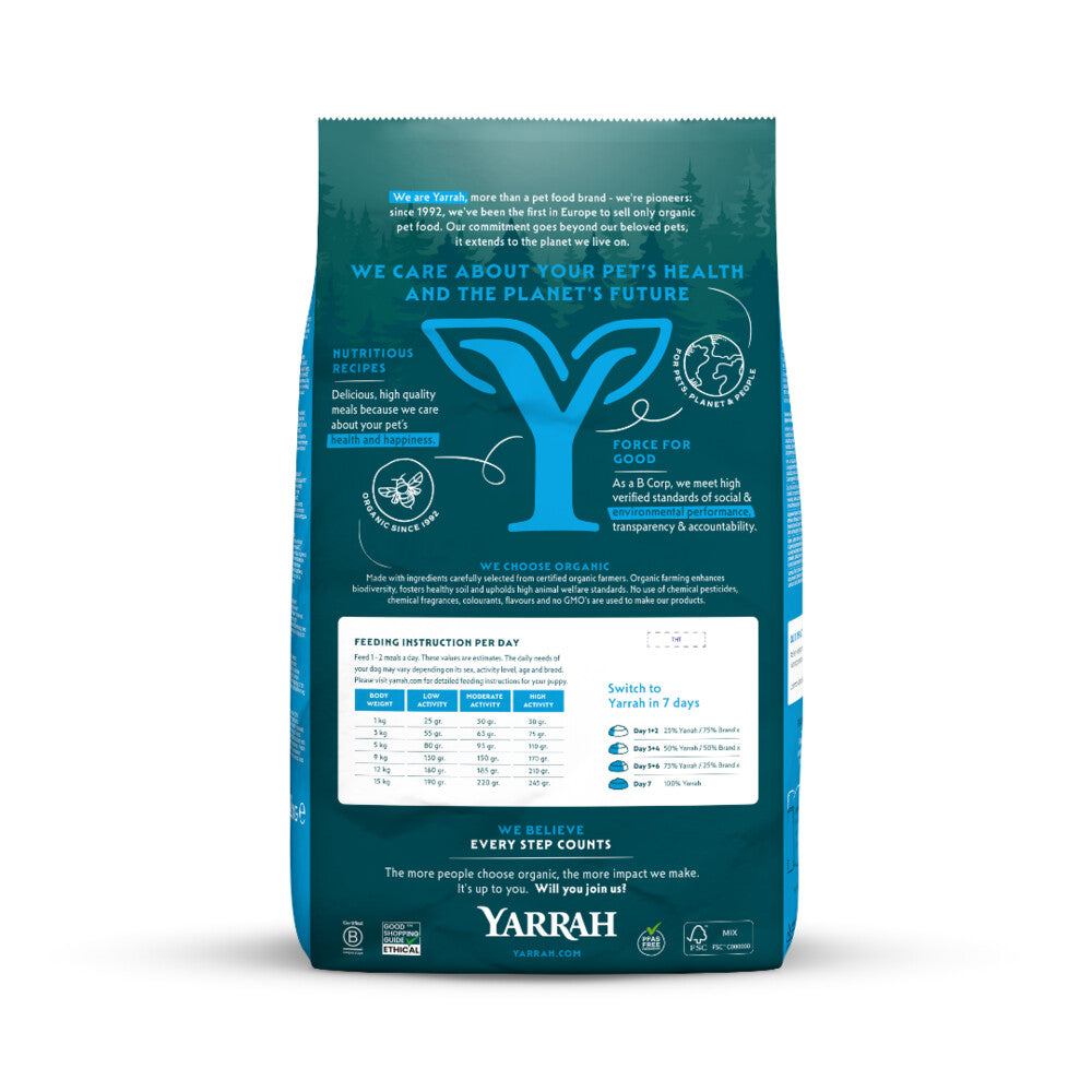  Yarrah Bio Hondenvoer Adult Small Breed Kip