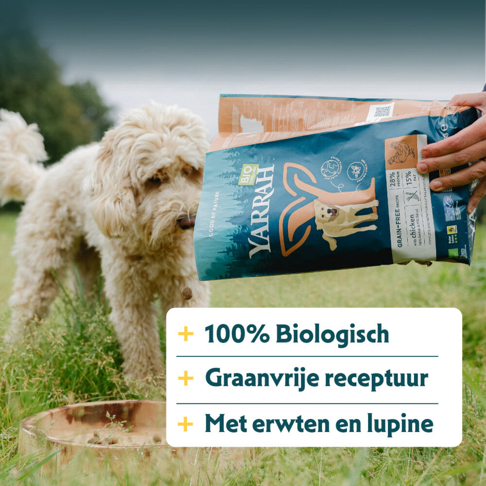 Yarrah Bio Hondenvoer Graanvrij Kip - Vis