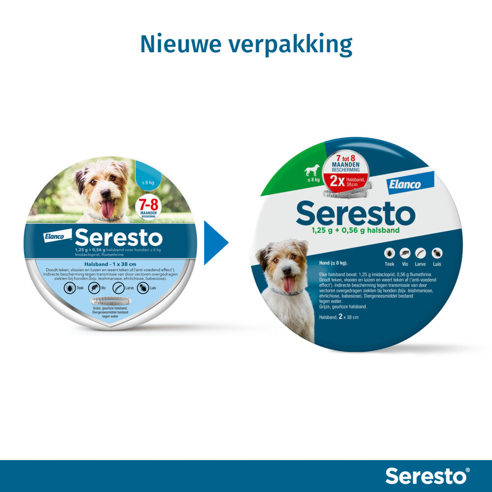  Seresto Anti Teken En Vlooien Halsband Hond Tot 8 Kg