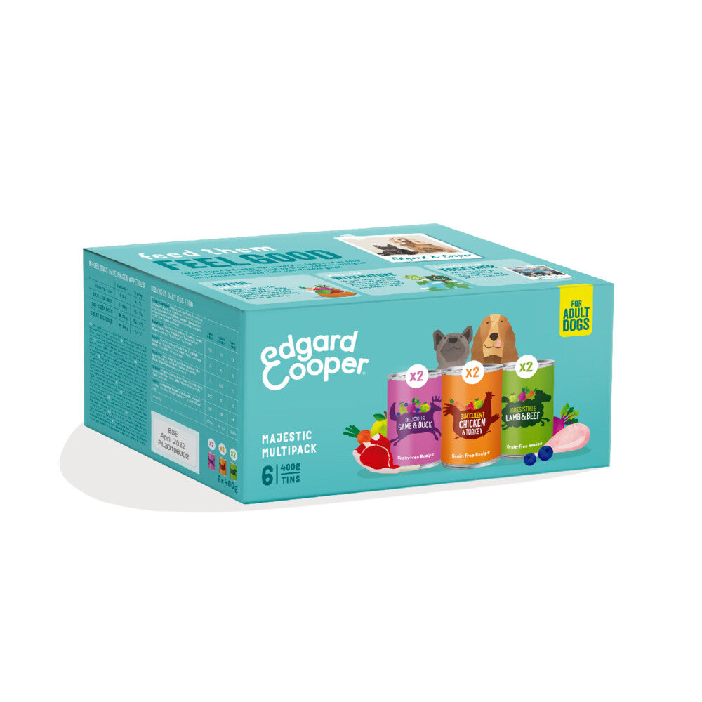  Edgard & Cooper Hondenvoer Multipack Kip - Wild - Lam