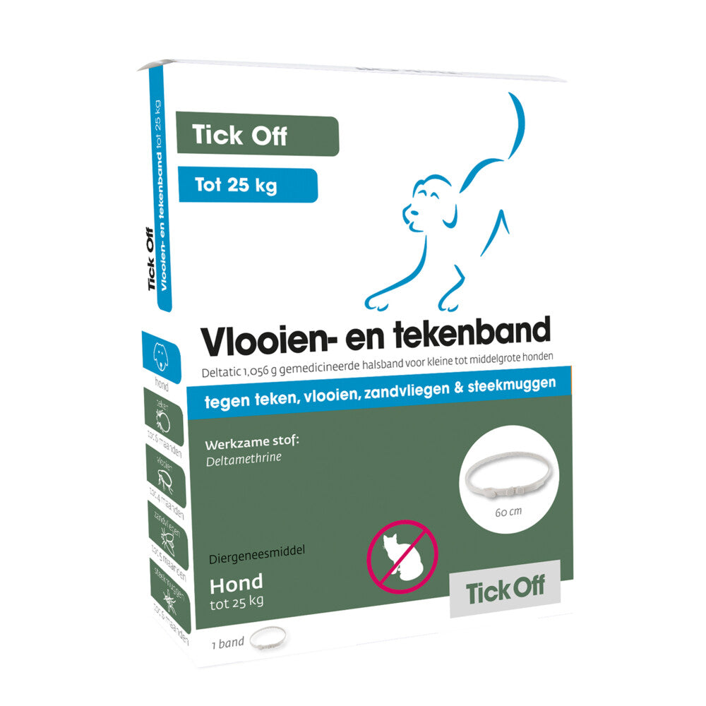 Tick Off Anti Vlooien En Teken Halsband Hond <25 Kg