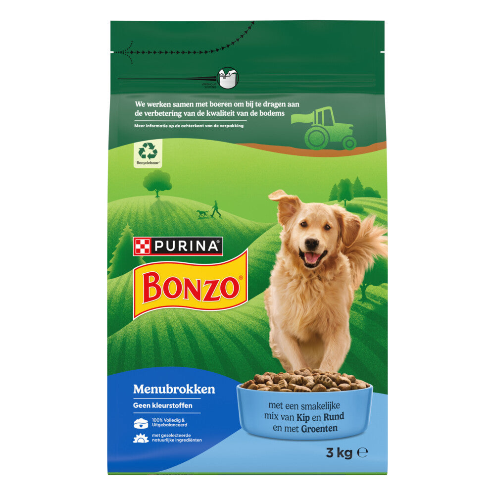  Bonzo Droogvoer Adult Menubrokken Kip