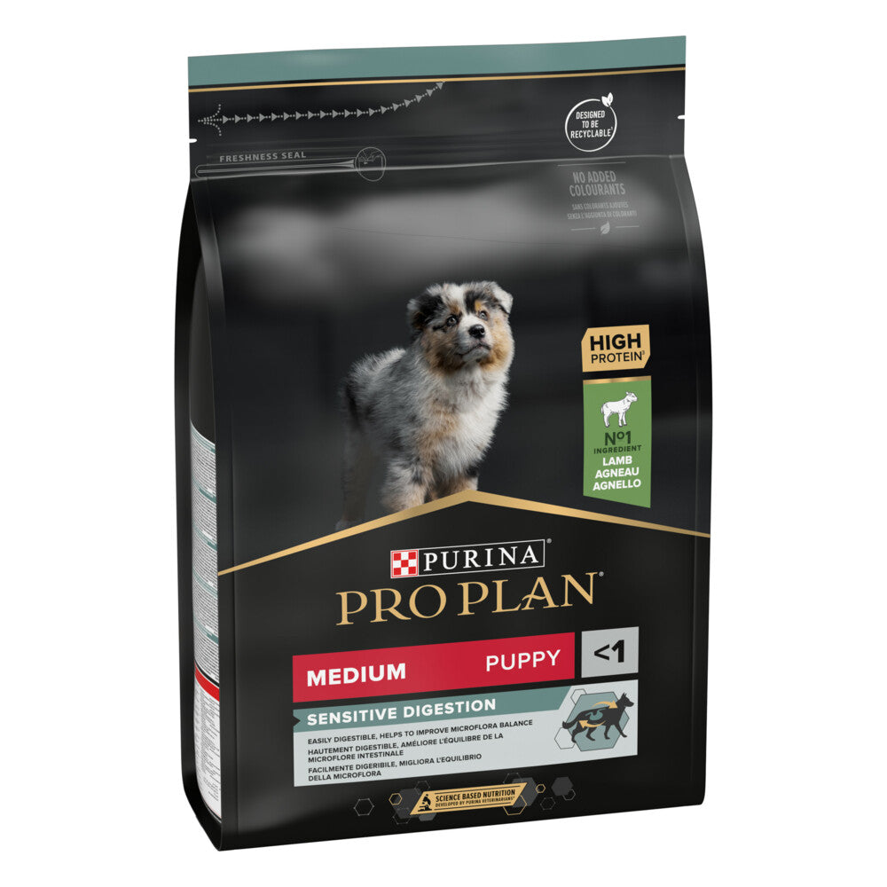  Pro Plan Puppy Medium Sensitive Digestion Lam