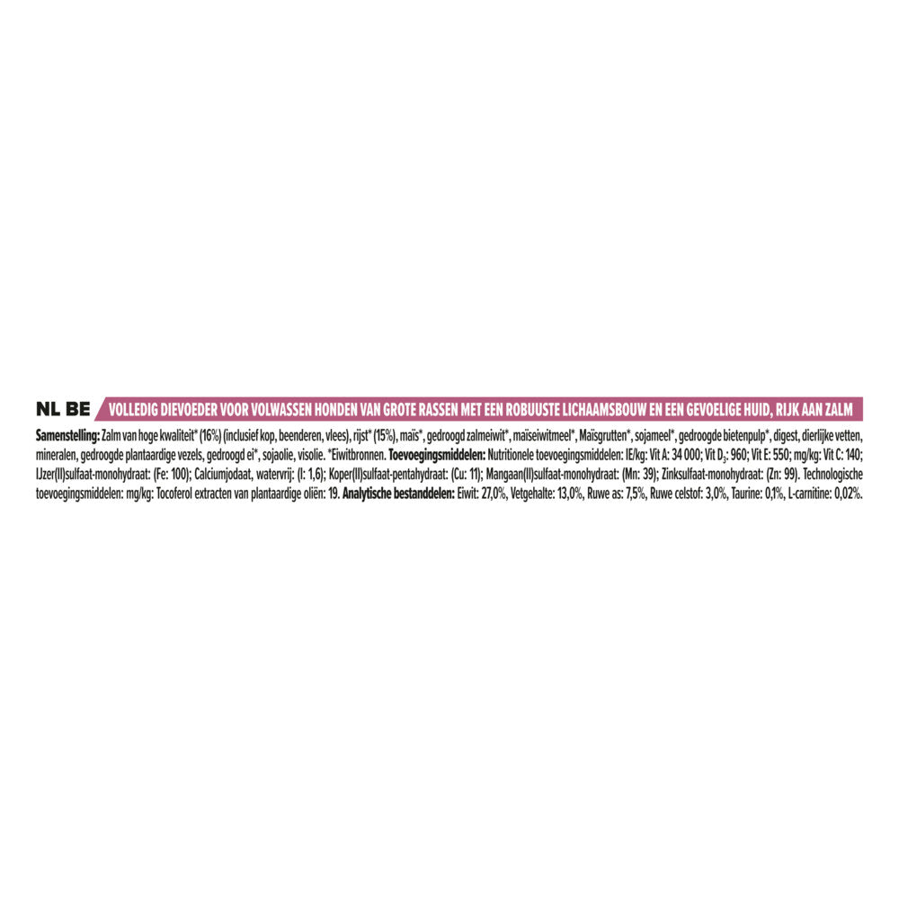  Pro Plan Adult Robust Large Sensitive Skin Zalm