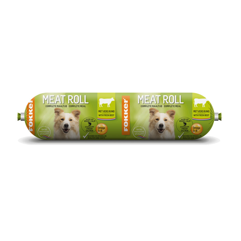  10x Fokker Meat Roll Rund - Zalm