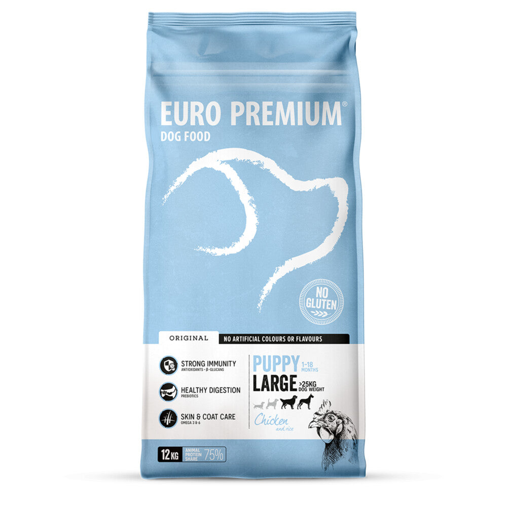  Euro-Premium Puppy Large Kip - Rijst