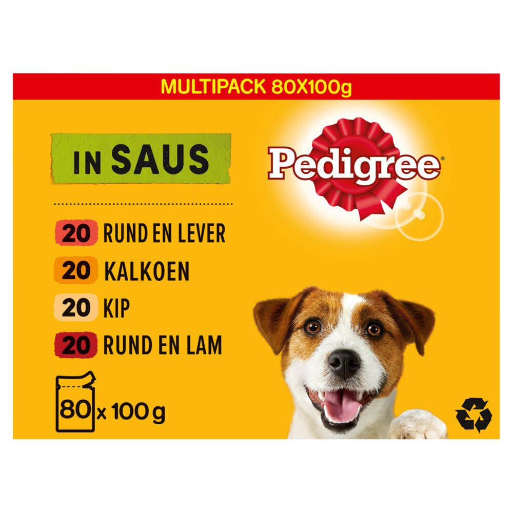  Pedigree Adult Maaltijdzakjes Vlees In Saus