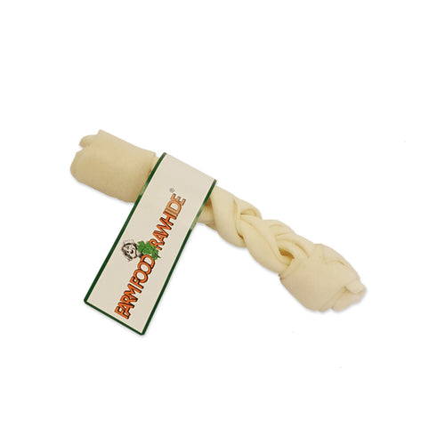  25x Farmfood Rawhide Dental Braid Stick S