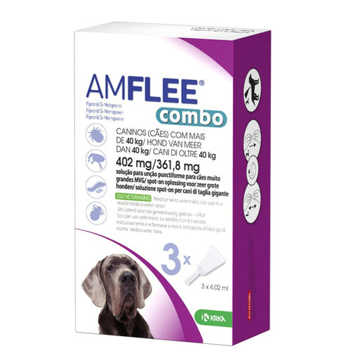  Amflee Spot On Combo Anti Vlooien En Teken Druppels Hond >40kg