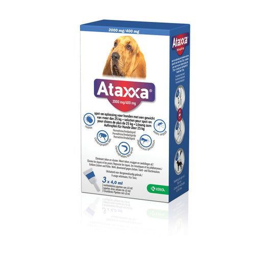  Ataxxa Spot On Anti Vlooien En Teken Druppels Hond 25-40 Kg