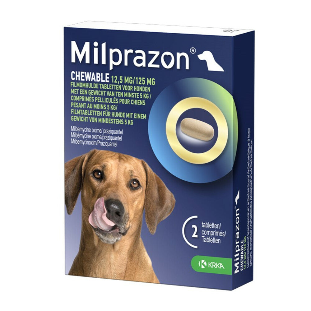  Milprazon Ontworming Kauwtabletten Hond Vanaf 5 Kg