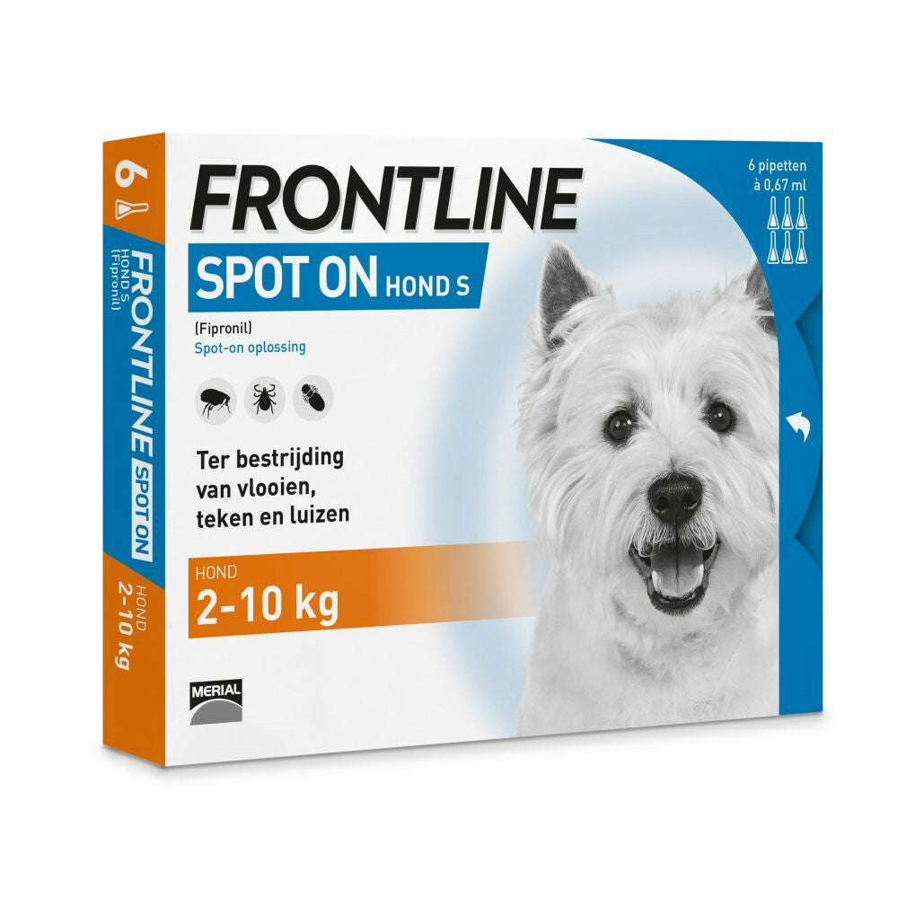  Frontline Spot On Anti Vlooien En Teken Druppels Hond 2 - 10 Kg