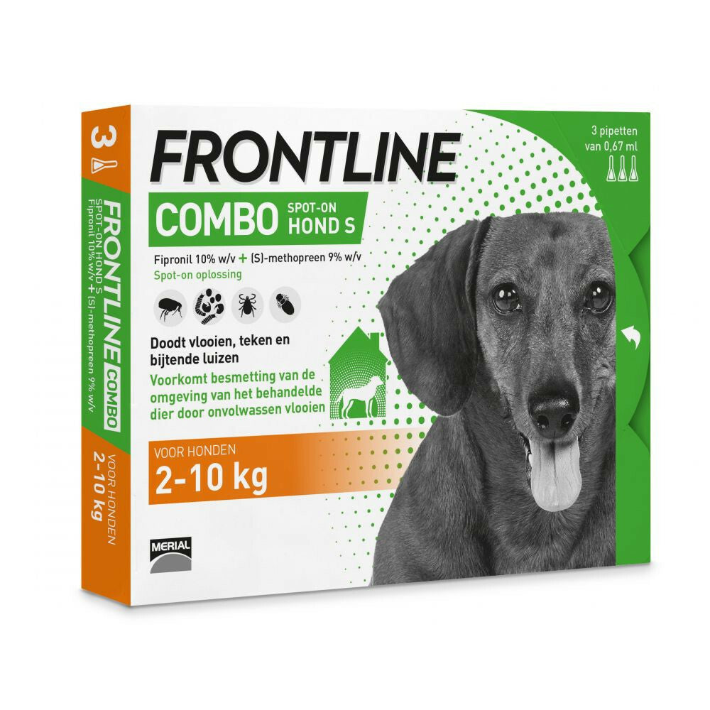  Frontline Combo Spot On Anti Vlooien En Teken Druppels Hond 2 - 10 Kg