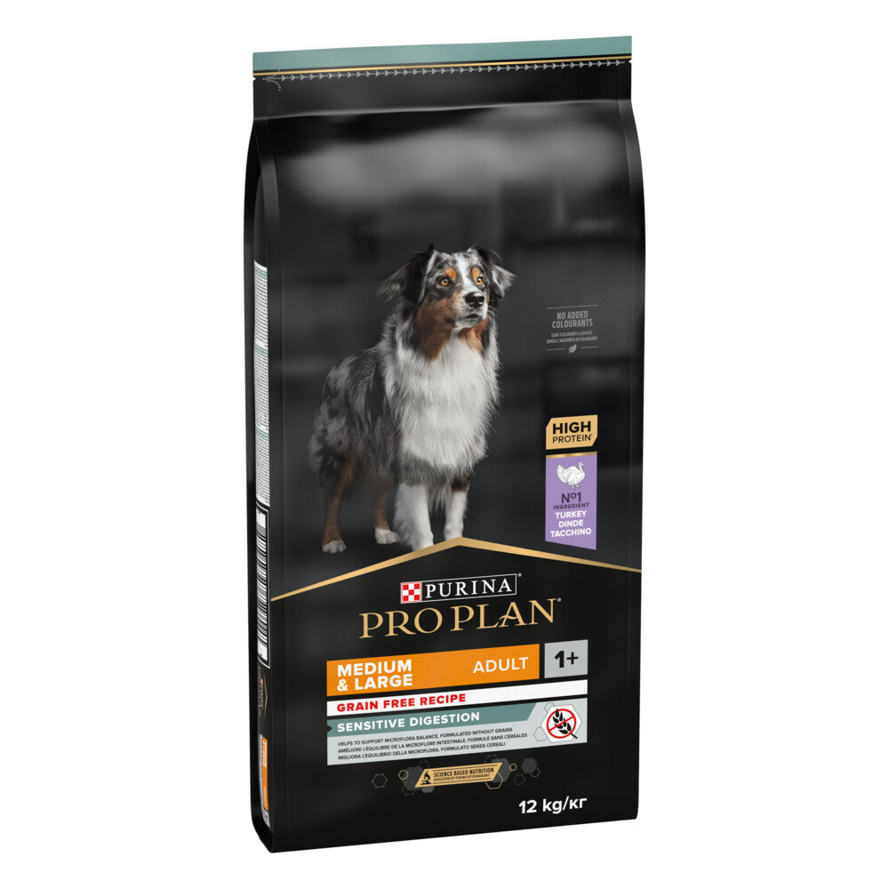  Pro Plan Adult Medium & Large Sensitive Digestion Graanvrij Kalkoen