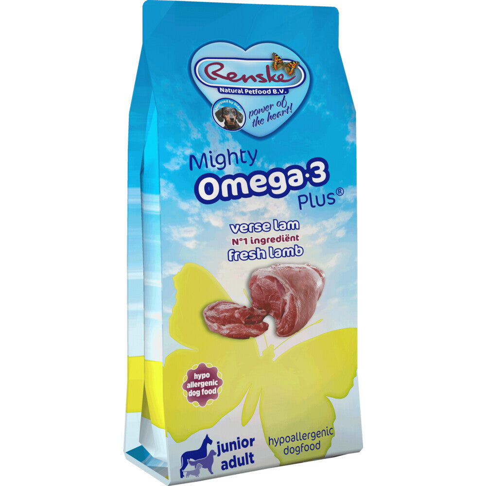  Renske Mighty Omega Plus Krokant Hondenvoer Lam