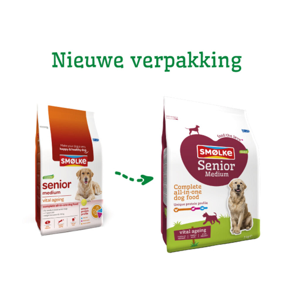  Smolke Hondenvoer Senior Medium