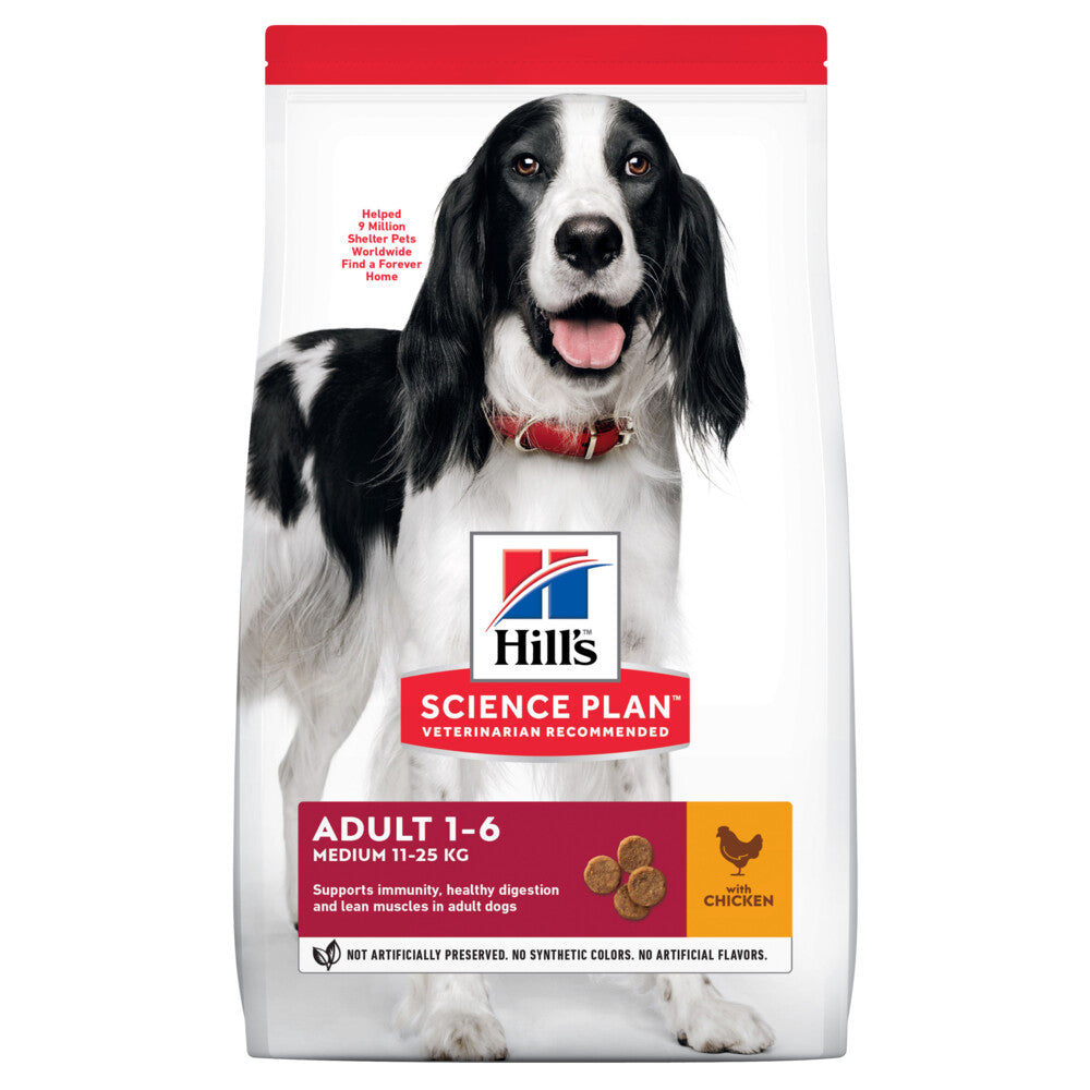 Hill's 4x Hill\u0027s Science Plan Hondenvoer Adult Medium Kip