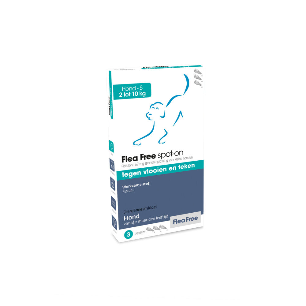  Flea Free Spot On Anti Vlooiendruppels Hond 2 - 10 Kg