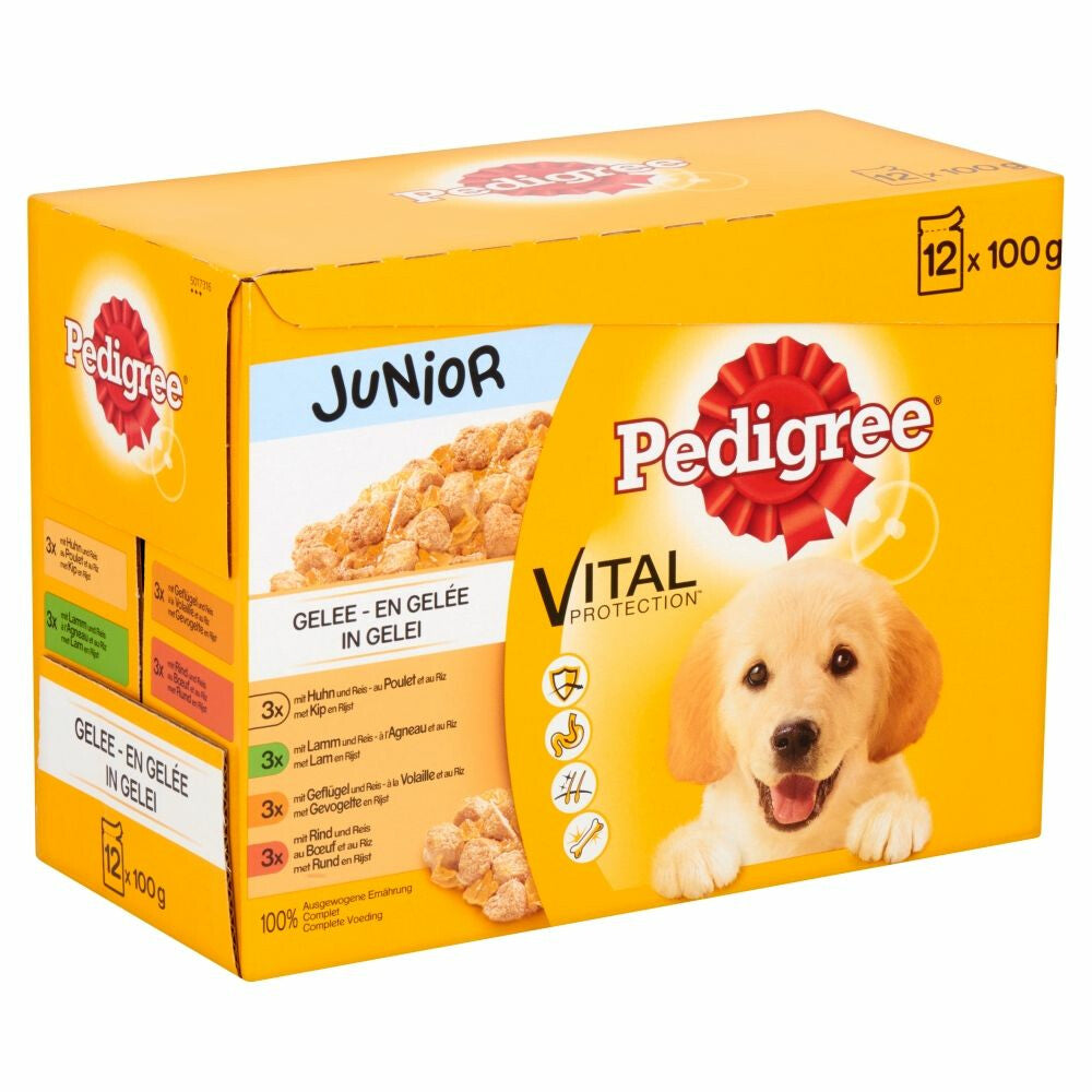  4x Pedigree Multipack Maaltijdzakjes Junior