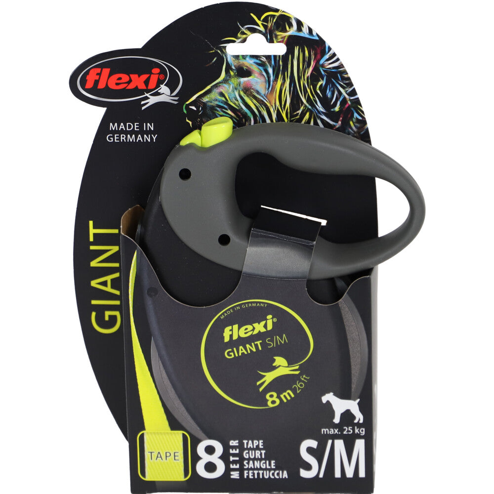  Flexi Rollijn Giant Band Neon Geel