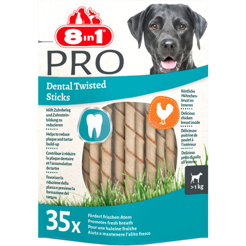  8in1 Delights Pro Dental Twist Sticks Kip