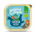  17x Edgard & Cooper Kuipje Vers Vlees Puppy Hondenvoer Bio Kip - Vis
