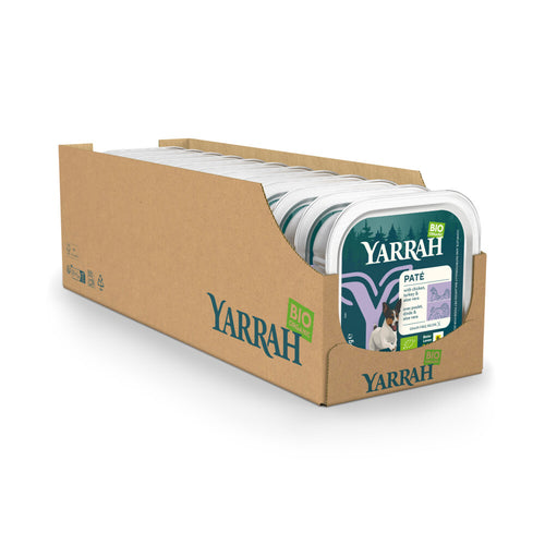  12x Yarrah Bio Hondenvoer Paté Kip - Kalkoen